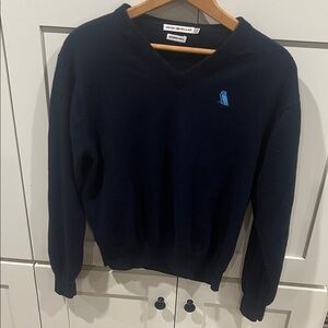 Peter Millar Deep Blue V-Neck Sweater